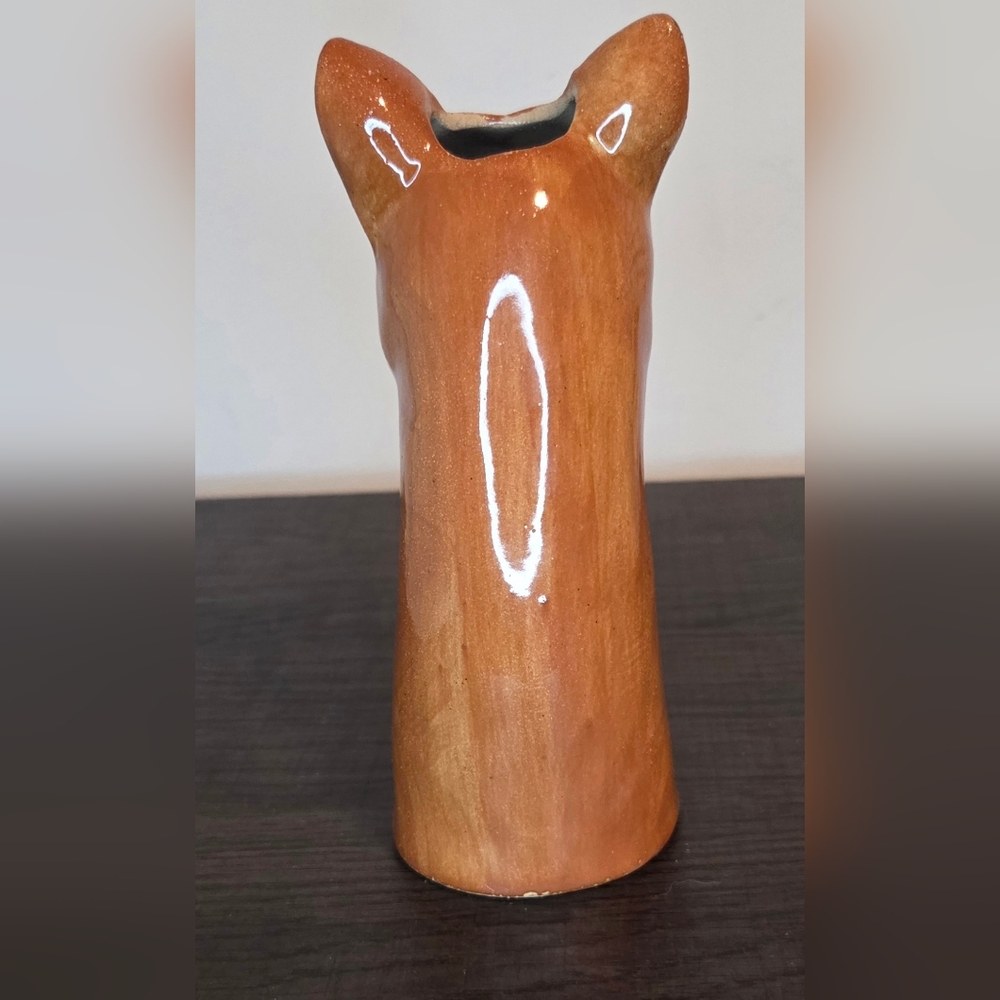 Anthropologie Corgi Dog Ceramic Bud Vase | Cute Animal Planter / Home Decor - Picture 6 of 6